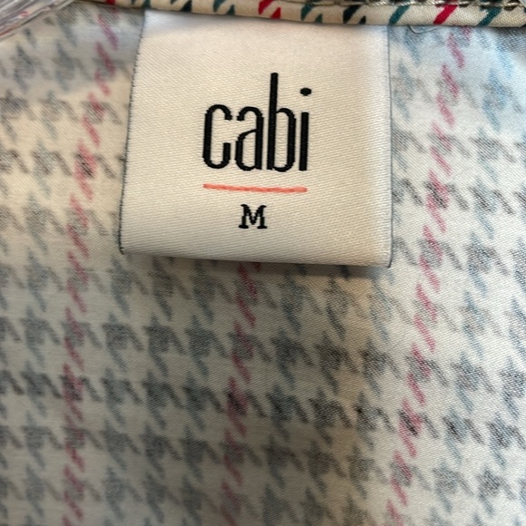 Cabi Sherlock Trench Coat Fall Jacket Tan Red Green Houndstooth Tie Belt M 3734 - Picture 12 of 12